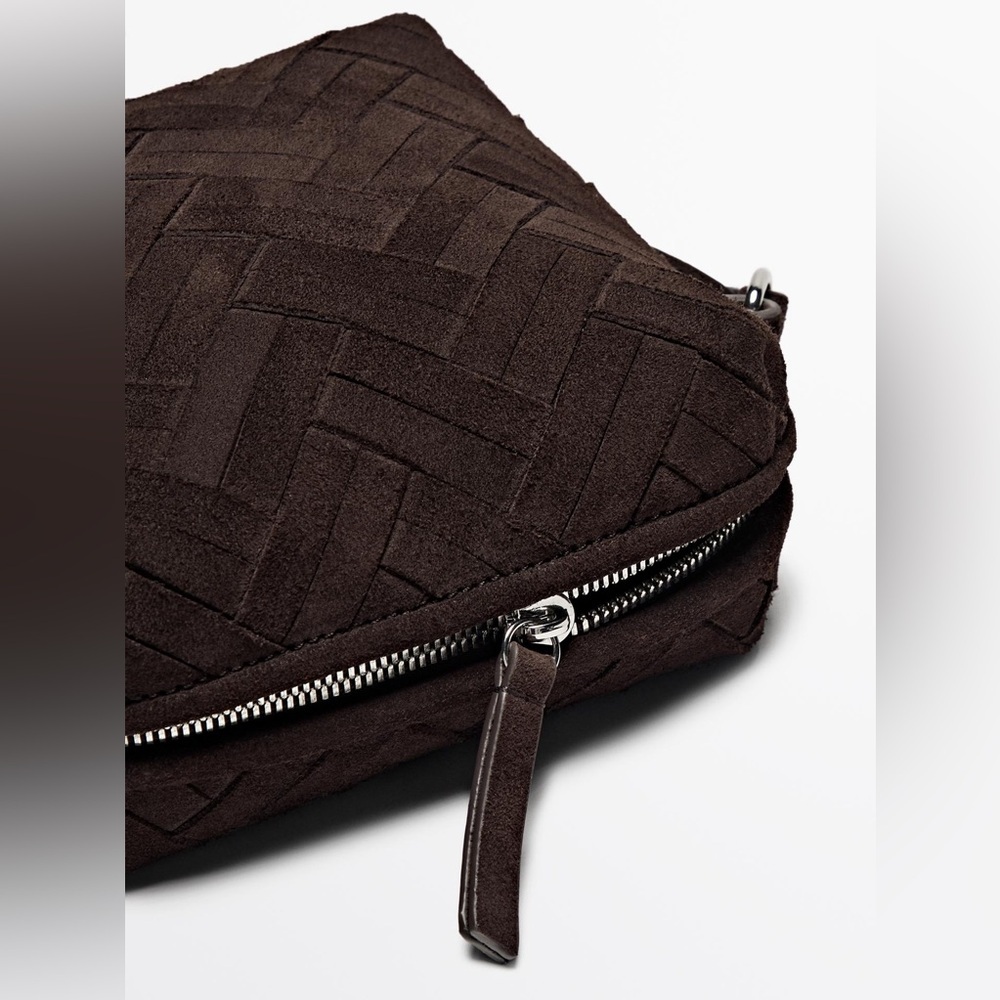 NWT. Massimo Dutti Brown Split Suede Leather Buck… - image 6